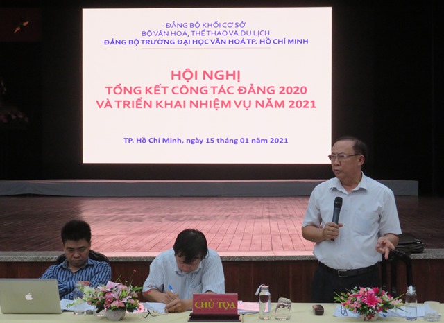 Hội nghị tổng kết công tác xây dựng Đảng năm 2020 và triển khai nhiệm vụ công tác năm 2021