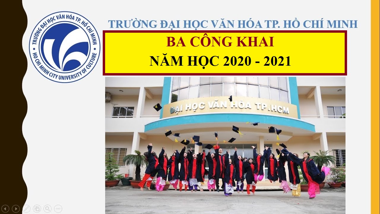 Ba công khai năm học 2020 - 2021