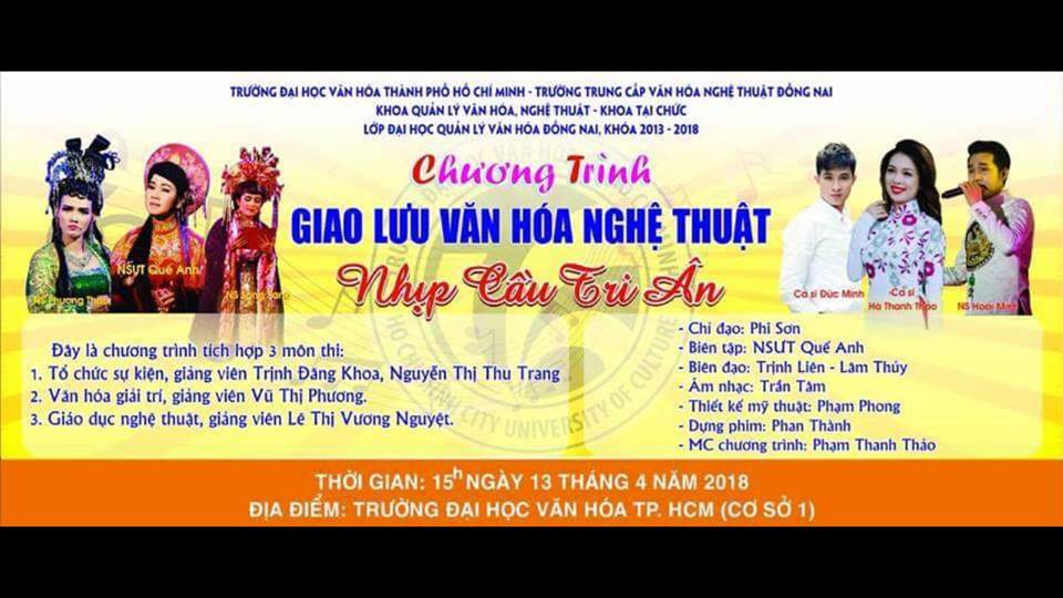 Nhịp cần tri ân - Chương trình Giao lưu Văn hóa Nghệ thuật và kết hợp thi kết thúc các môn học