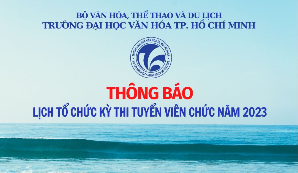 Thông báo lịch tổ chức Kỳ thi tuyển viên chức năm 2023