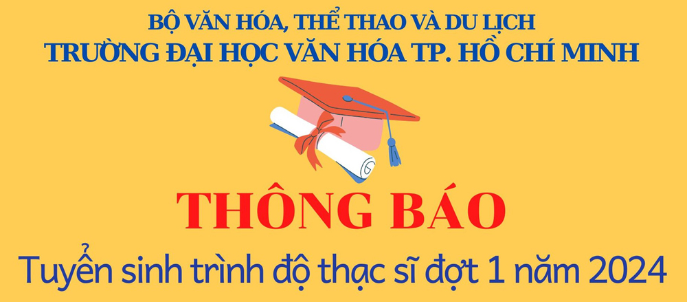 Thông báo tuyển sinh trình độ thạc sĩ đợt 1, năm 2024