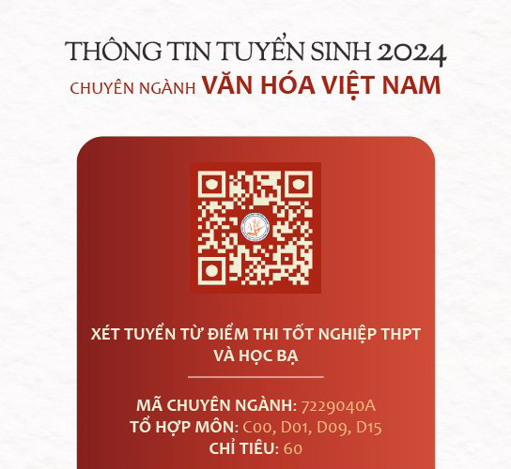 Cẩm nang tuyển sinh chuyên ngành Văn hóa Việt Nam 2024